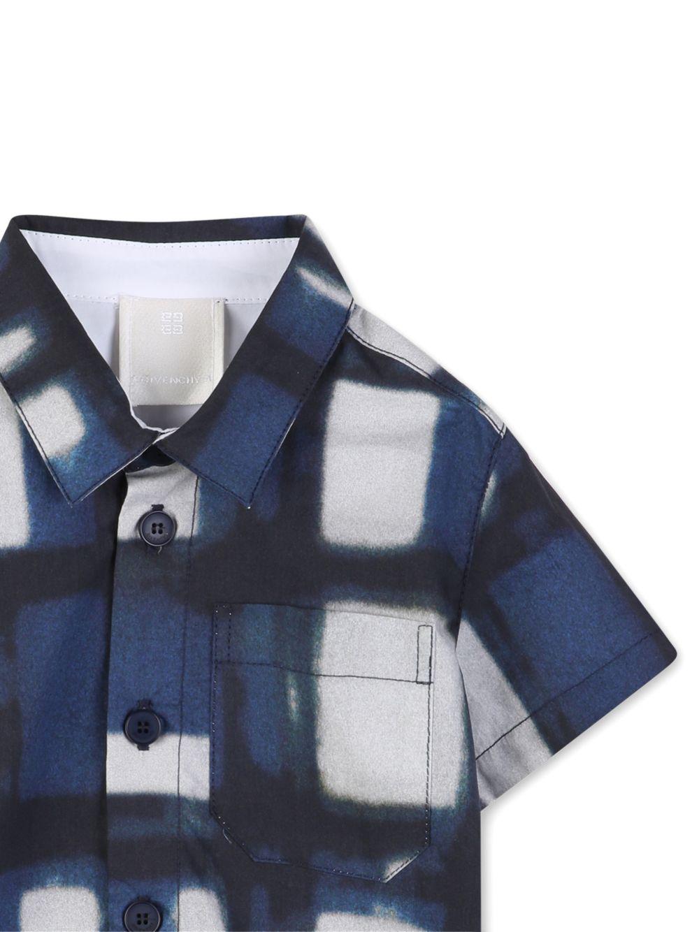 Camicia per neonato Givenchy Kids multicolore motivo a quadri - Rubino Kids