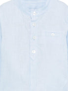 Camicia per neonato Tartine Et Chocolat azzurra con taschino sul petto - Rubino Kids