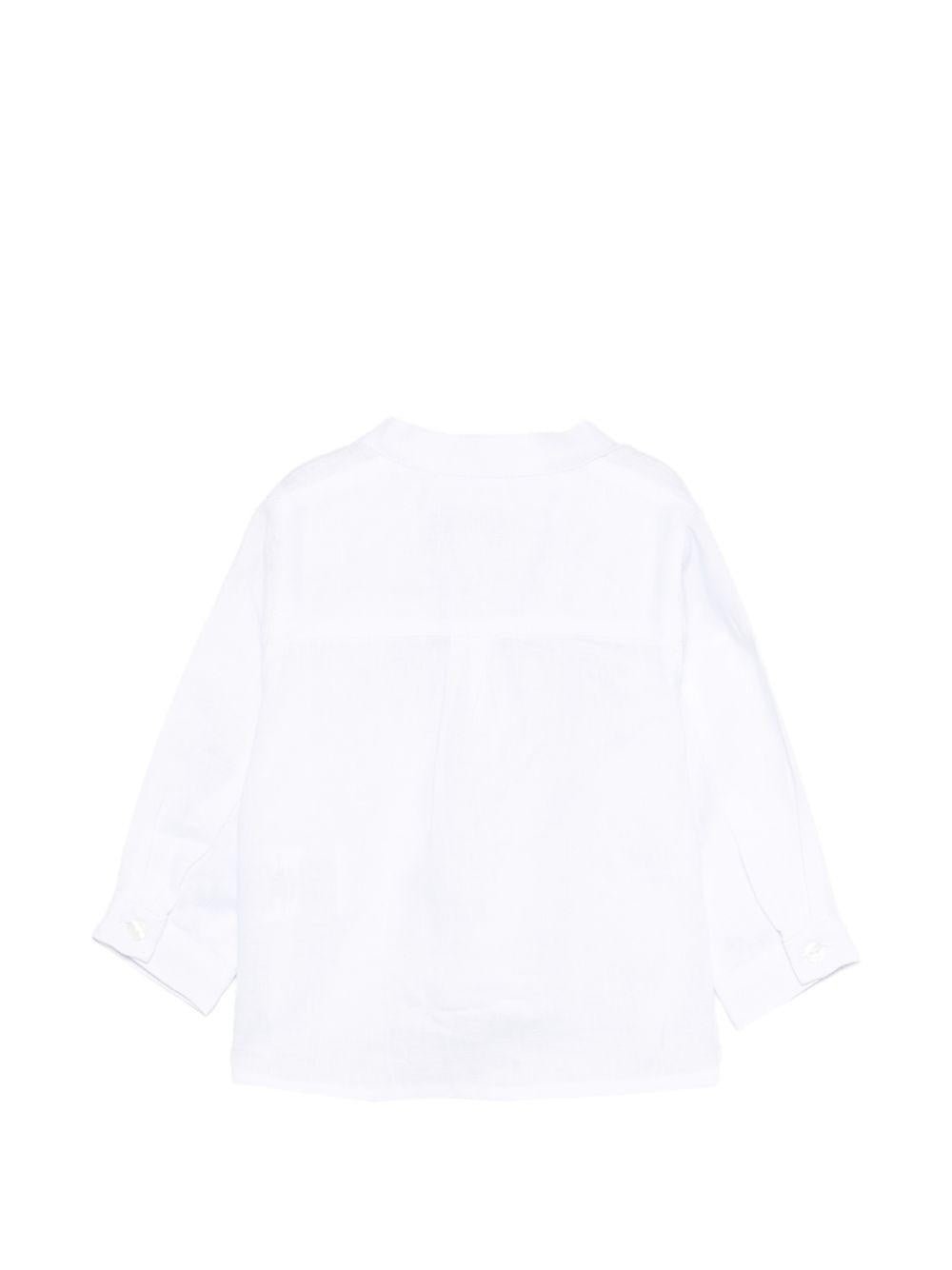 Camicia per neonato Tartine Et Chocolat bianca con colletto alla coreana - Rubino Kids