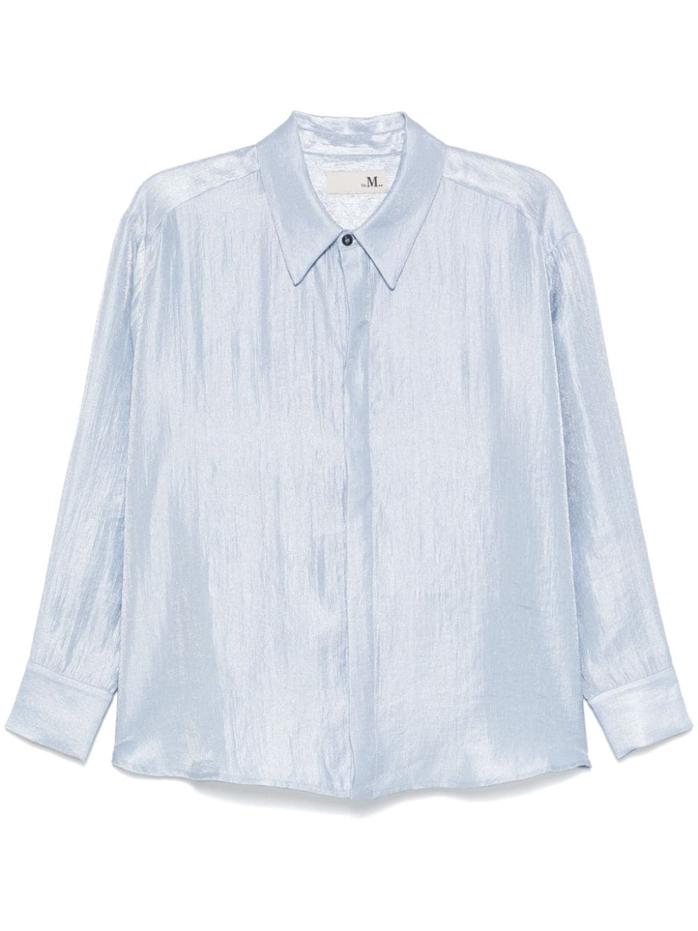 Camicia Ramona per donna THE M azzurra con colletto piatto a punta - Rubino Kids