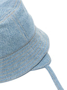 Cappello a tesa larga denim con stampa - Rubino Kids