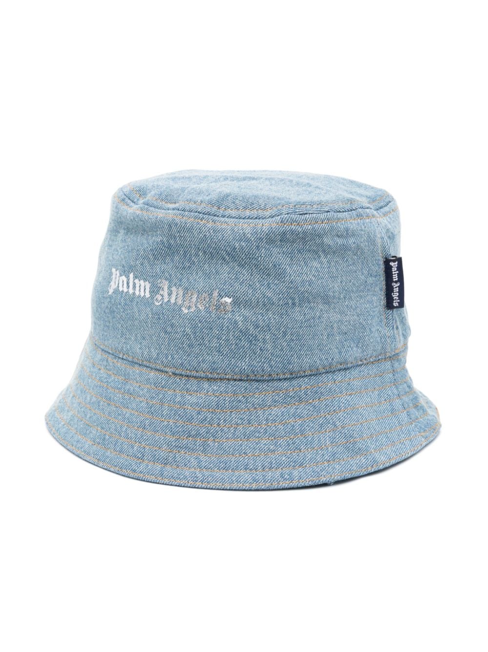 Cappello a tesa larga denim con stampa - Rubino Kids