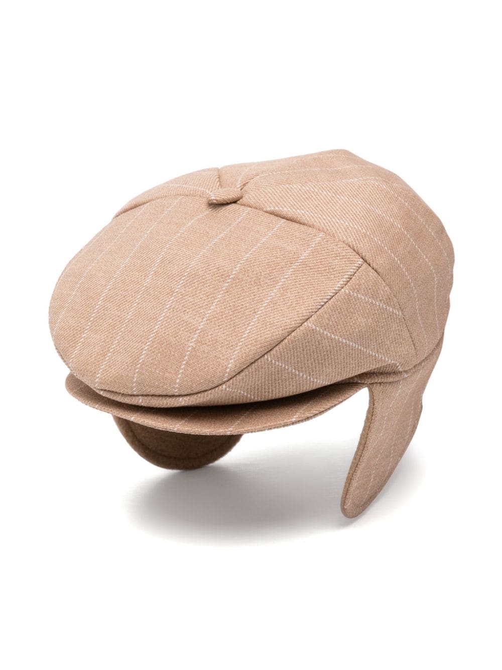 Cappello baker boy tartan per bambino Colorichiari beige con tesa curva - Rubino Kids