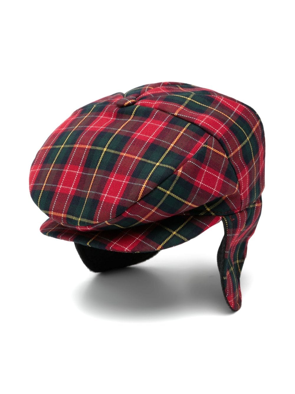 Cappello baker boy tartan per bambino Colorichiari multicolor con tesa curva - Rubino Kids