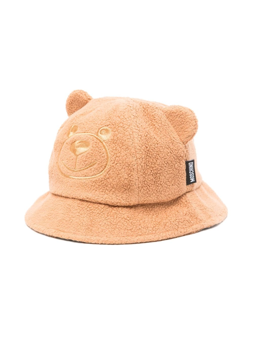 Cappello bucket Leo Teddy per neonato Moschino Kids beige con corona rotonda - Rubino Kids