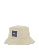 Cappello bucket per bambino Boss Kids beige con logo - Rubino Kids