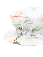 Cappello bucket per neonata Bonpoint Piob bianco con stampa grafica - Rubino Kids