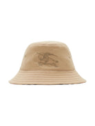 Cappello bucket reversibile per neonato Burberry Kids beige con targhetta con logo - Rubino Kids