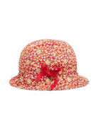 Cappello con fiocco per neonata Bonpoint rosso con falda stretta - Rubino Kids