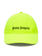 Cappello da baseball con ricamo per bambino Palm Angels Kids giallo con tesa curva - Rubino Kids