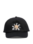 Cappello da baseball per bambini Moschino Kids nero con logo - Rubino Kids
