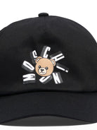 Cappello da baseball per bambini Moschino Kids nero con logo - Rubino Kids