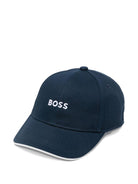 Cappello da baseball per bambino BOSS Kids blu con logo - Rubino Kids