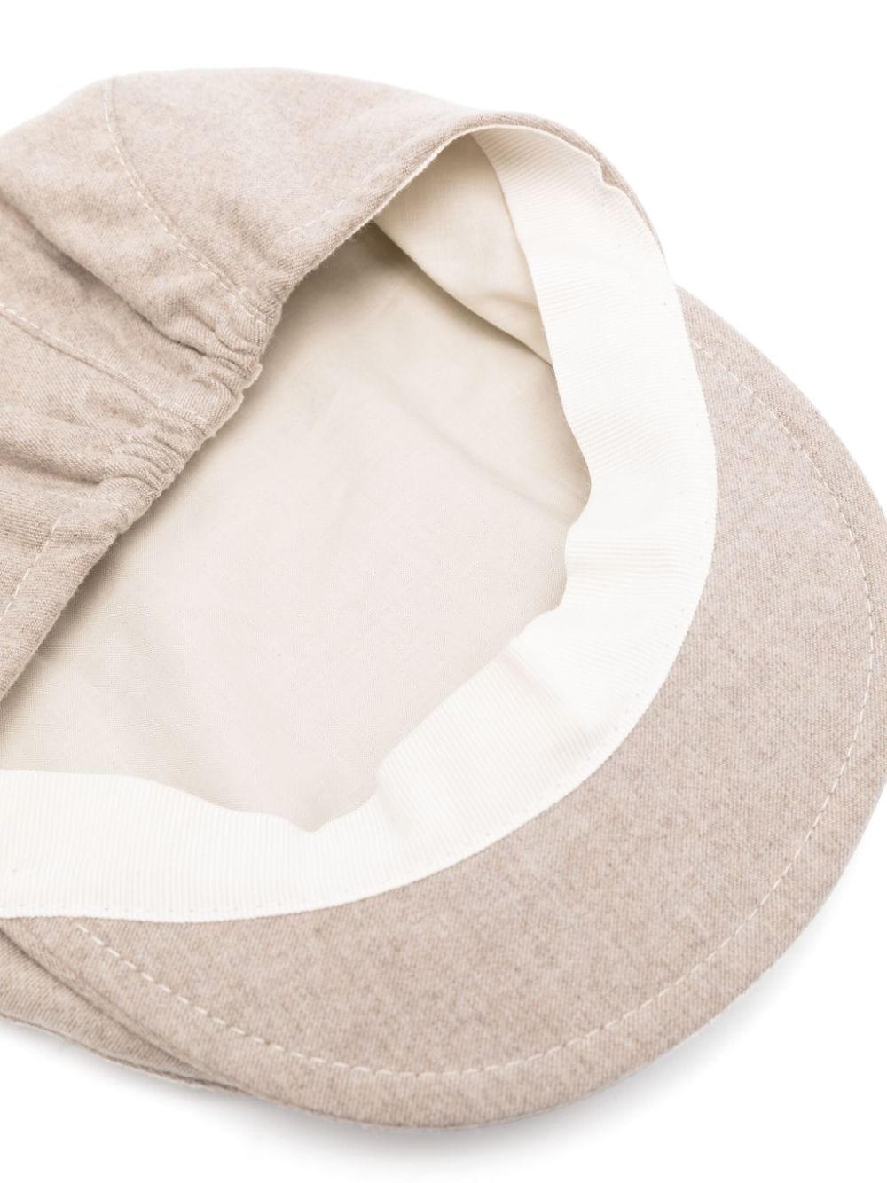 Cappello mélange per neonato Il Gufo beige con corona piatta - Rubino Kids