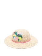 Cappello per bambina Billieblush beige con decorazione con paillettes - Rubino Kids