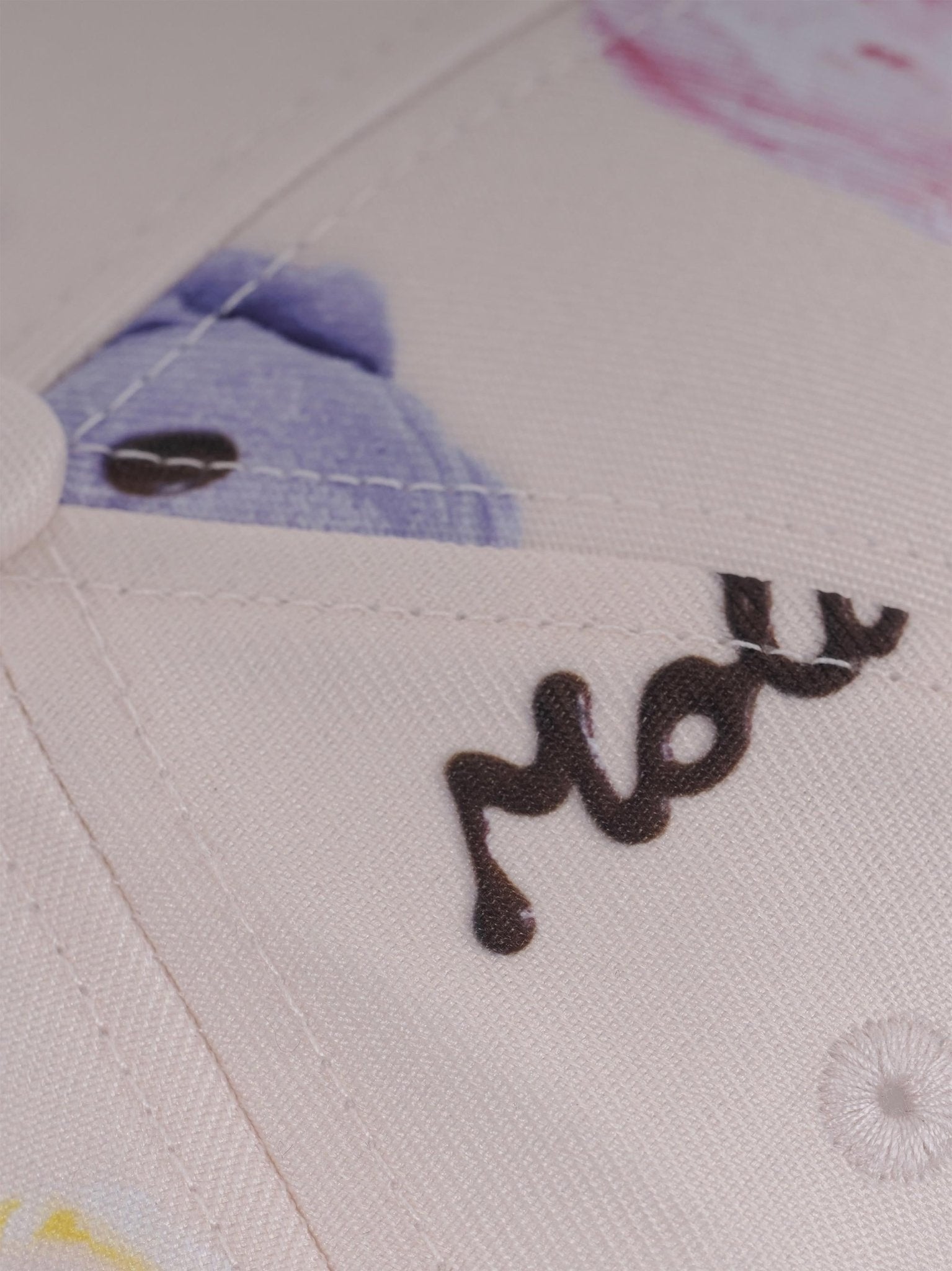 Cappello per bambina Molo rosa con stampa all - over - Rubino Kids