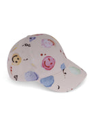Cappello per bambina Molo rosa con stampa all - over - Rubino Kids