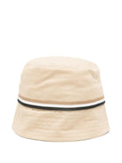 Cappello per bambino Boss Kidswear beige con rifiniture a righe - Rubino Kids
