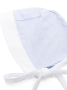 Cappello per neonata La Stupenderia azzurro con trama piquet e corona rotonda - Rubino Kids