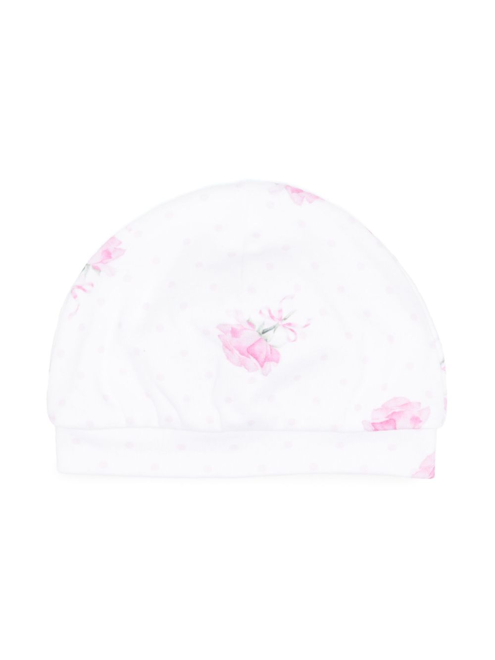 Cappello per neonata Monnalisa bianco con stampa - Rubino Kids