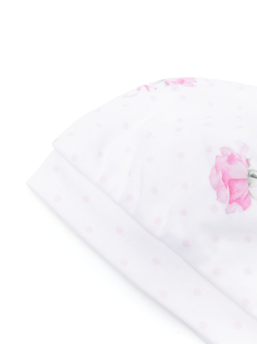 Cappello per neonata Monnalisa bianco con stampa - Rubino Kids