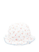 Cappello per neonata Tartine & Chocolat bianco con stampa a fiori - Rubino Kids