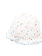 Cappello per neonata Tartine & Chocolat bianco con stampa a fiori - Rubino Kids