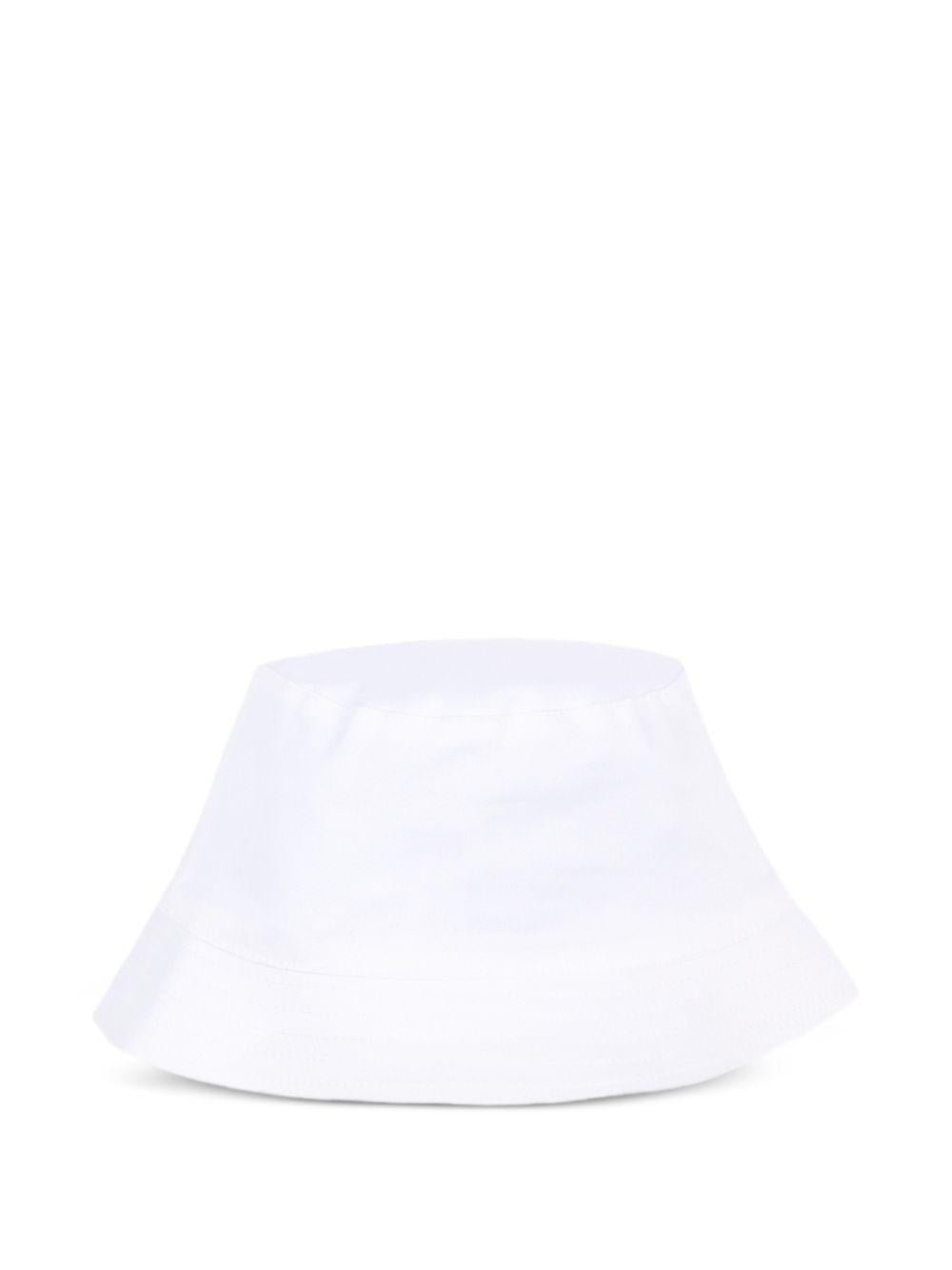 Cappello per neonati Moschino Kids bianco con stampa Teddy Bear - Rubino Kids