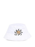 Cappello per neonati Moschino Kids bianco con stampa Teddy Bear - Rubino Kids