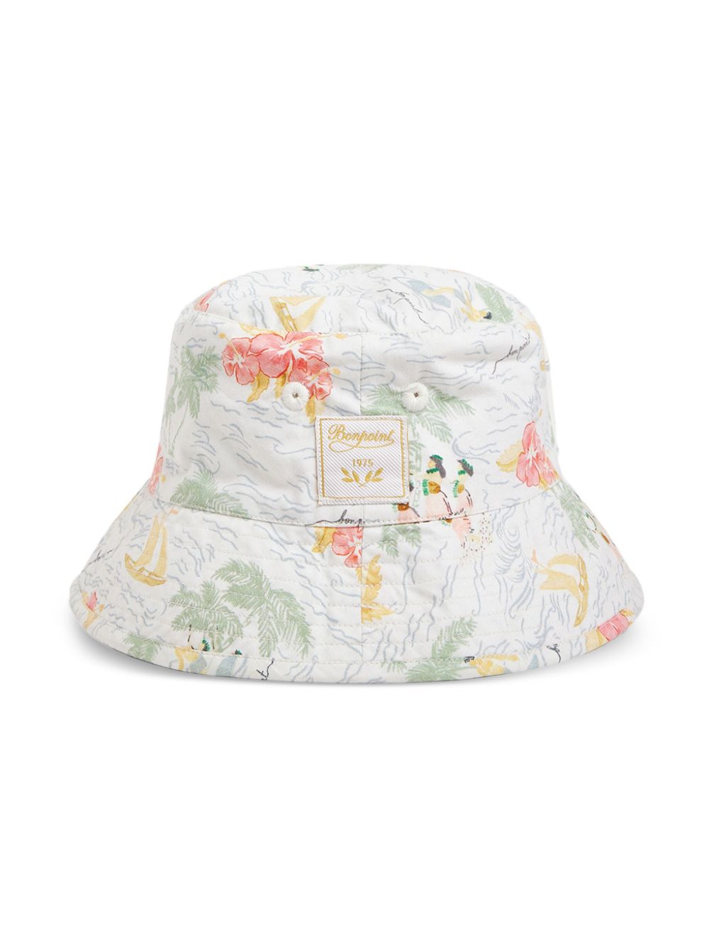 Cappello Theana per bambino Bonpoint bianco con corona piatta - Rubino Kids