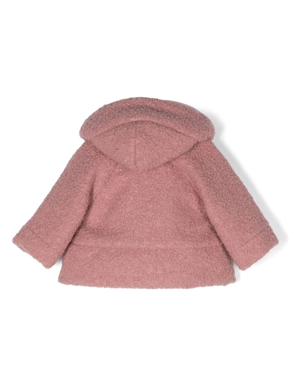 Cappotto con cappuccio per neonata La Stupenderia rosa con orlo dritto - Rubino Kids