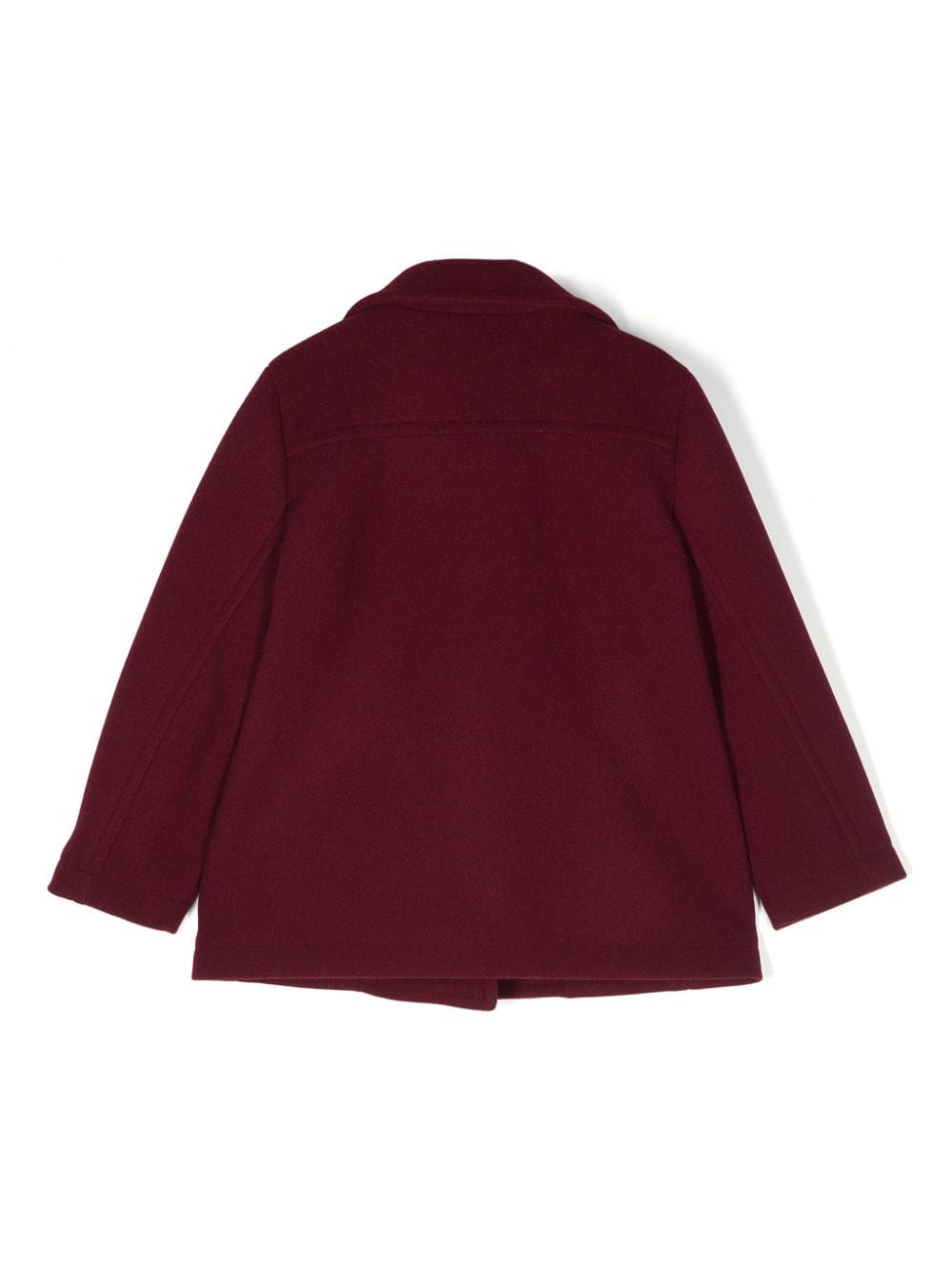 Cappotto con chiusura doppiopetto per bambina Il Gufo rosso con revers classici - Rubino Kids