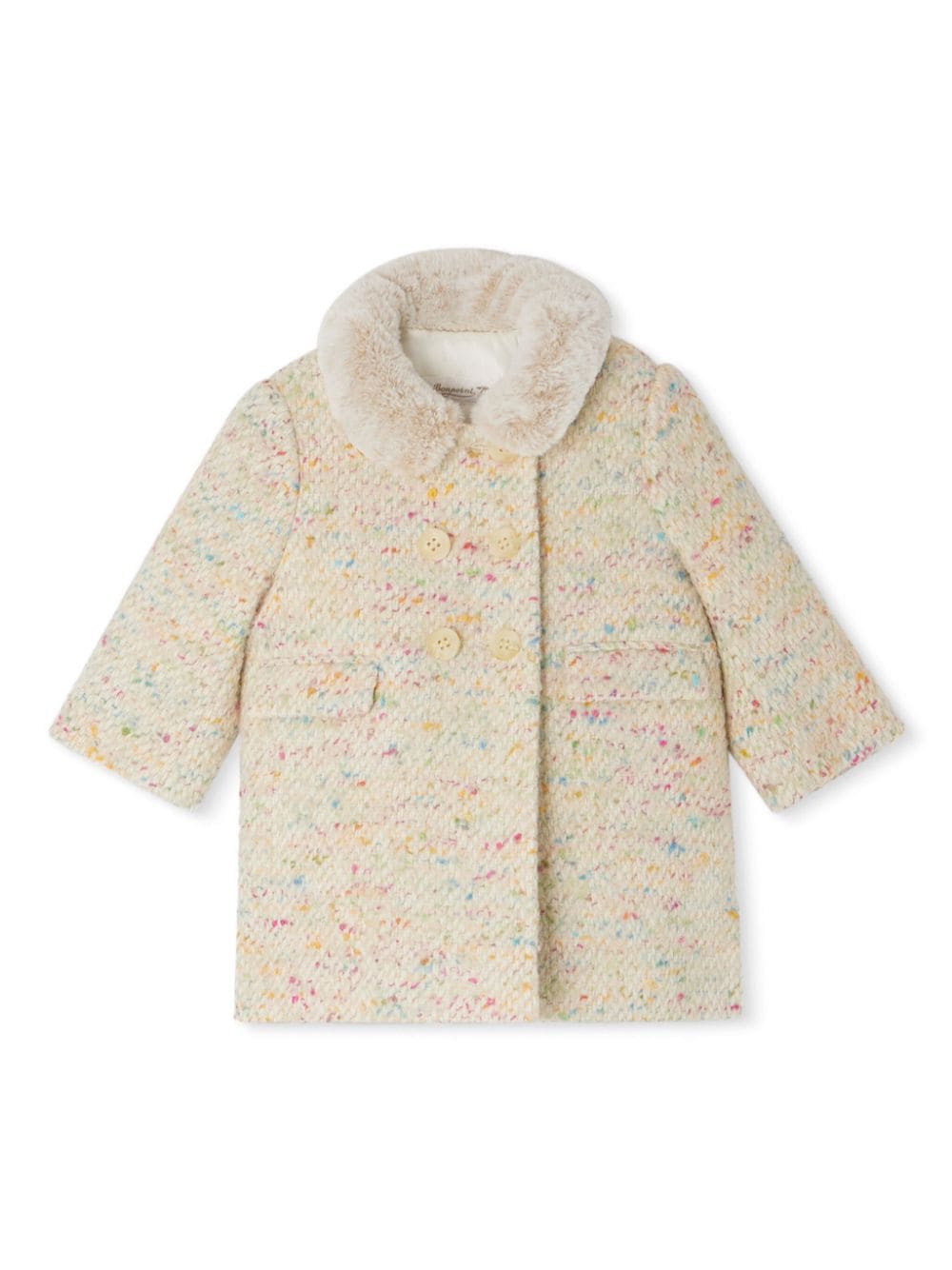 Cappotto con collo in finta pelliccia - Rubino Kids