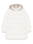 Cappotto imbottito Herno Kids bianco con design imbottito e trapuntato - Rubino Kids