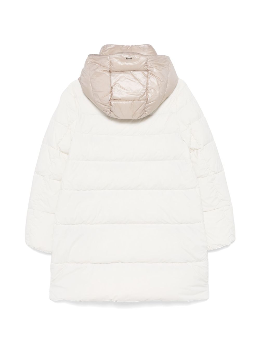 Cappotto imbottito Herno Kids bianco con design imbottito e trapuntato - Rubino Kids