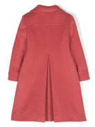 Cappotto in feltro di misto lana per bambina ETRO KIDS rosa con motivo pegaso - Rubino Kids