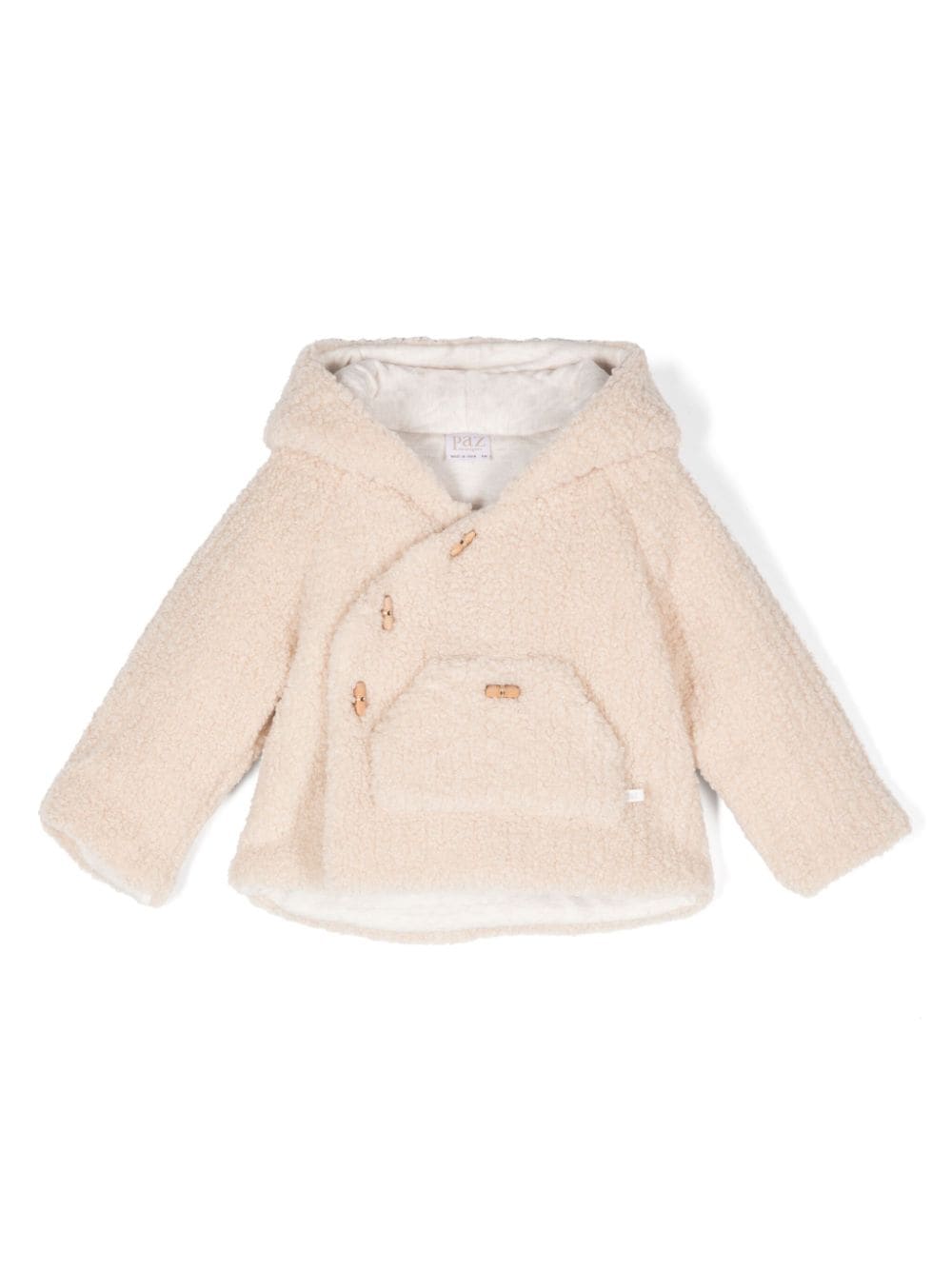 Cappotto in pelliccia sintetica per neonata Paz Rodriguez beige con fodera in cotone - Rubino Kids