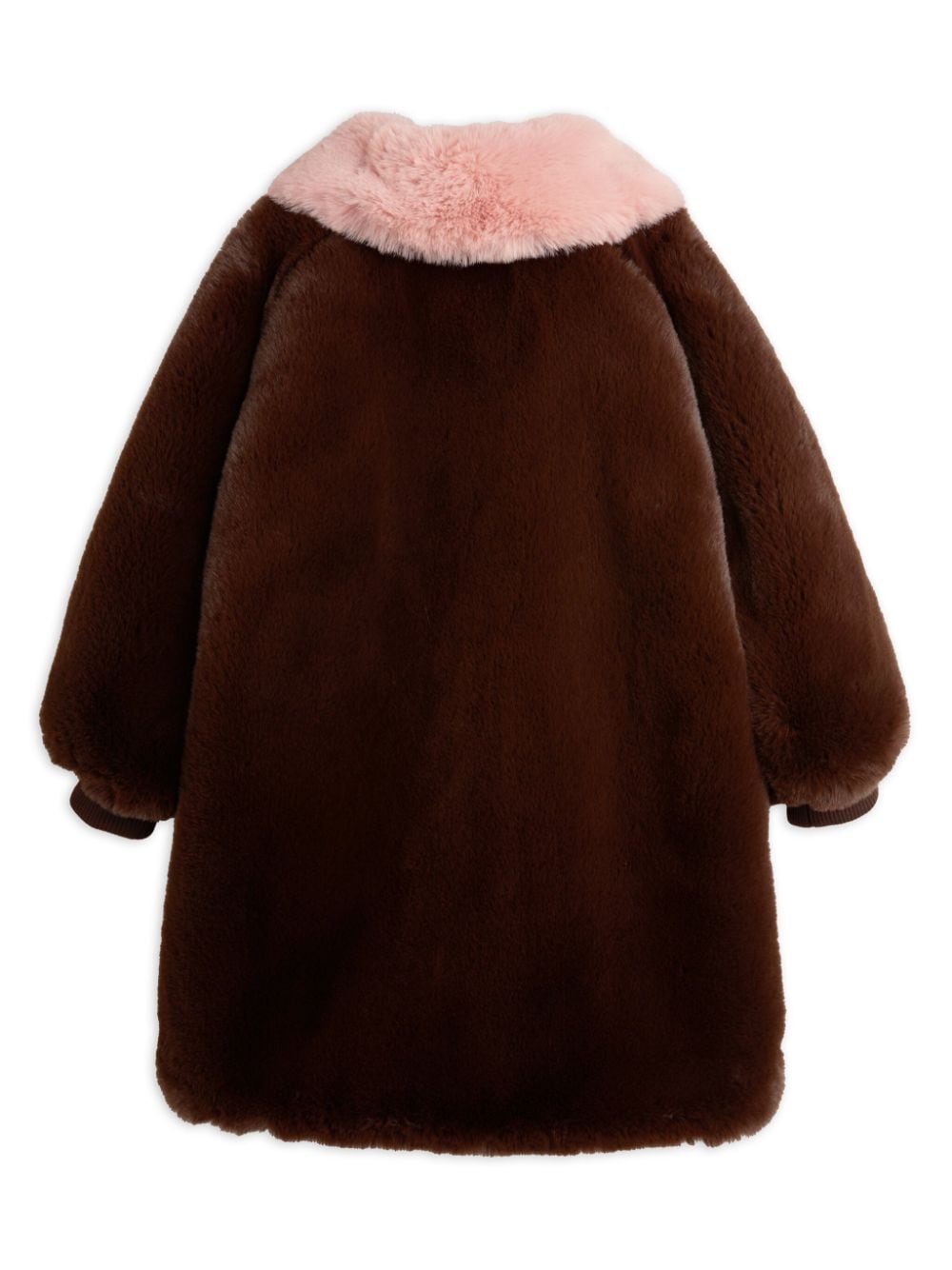 Cappotto marrone per bambina in pelliccia sintetica Mini Rodini - Rubino Kids