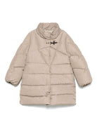 Cappotto per bambina Fay Kids beige con imbottitura e chiusura a moschettone - Rubino Kids