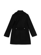 Cappotto per bambina Fay Kids nero con chiusura a moschettone - Rubino Kids