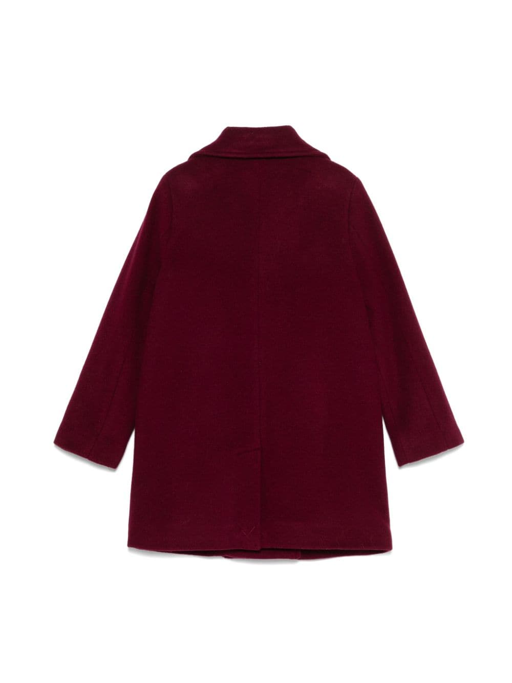 Cappotto per bambina Fay Kids rosso bordeaux con chiusura doppiopetto e moschettone - Rubino Kids