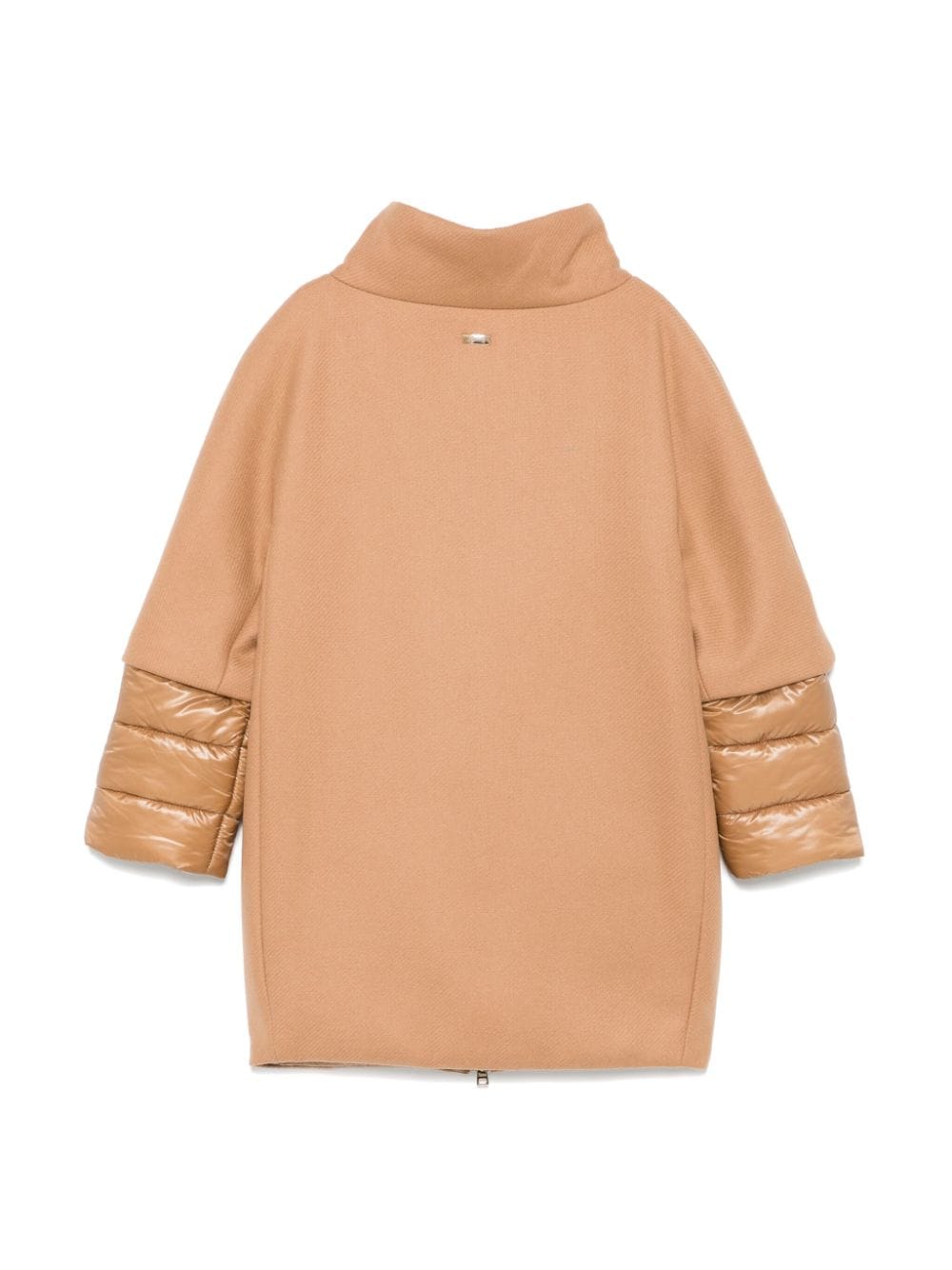 Cappotto per bambina Herno Kids beige con design a strati - Rubino Kids