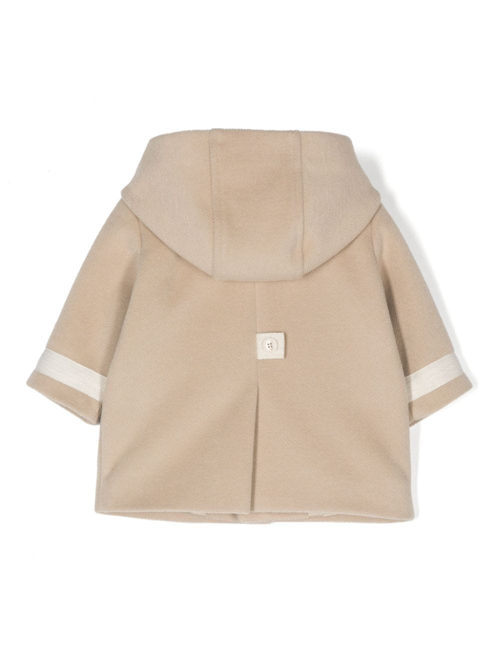 Cappotto per neonati Colorichiari beige con chiusura doppiopetto con bottoni - Rubino Kids