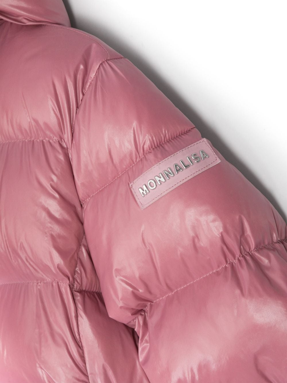 Cappotto per ragazzina Monnalisa rosa con cintura - Rubino Kids