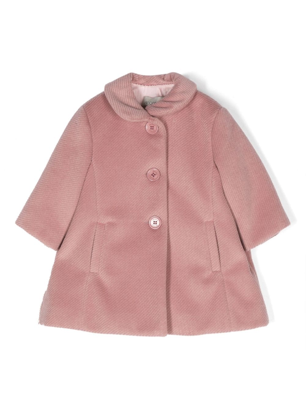 Cappotto testurizzato con collo a bavaglino - Rubino Kids