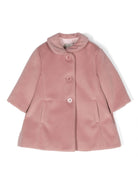 Cappotto testurizzato con collo a bavaglino - Rubino Kids