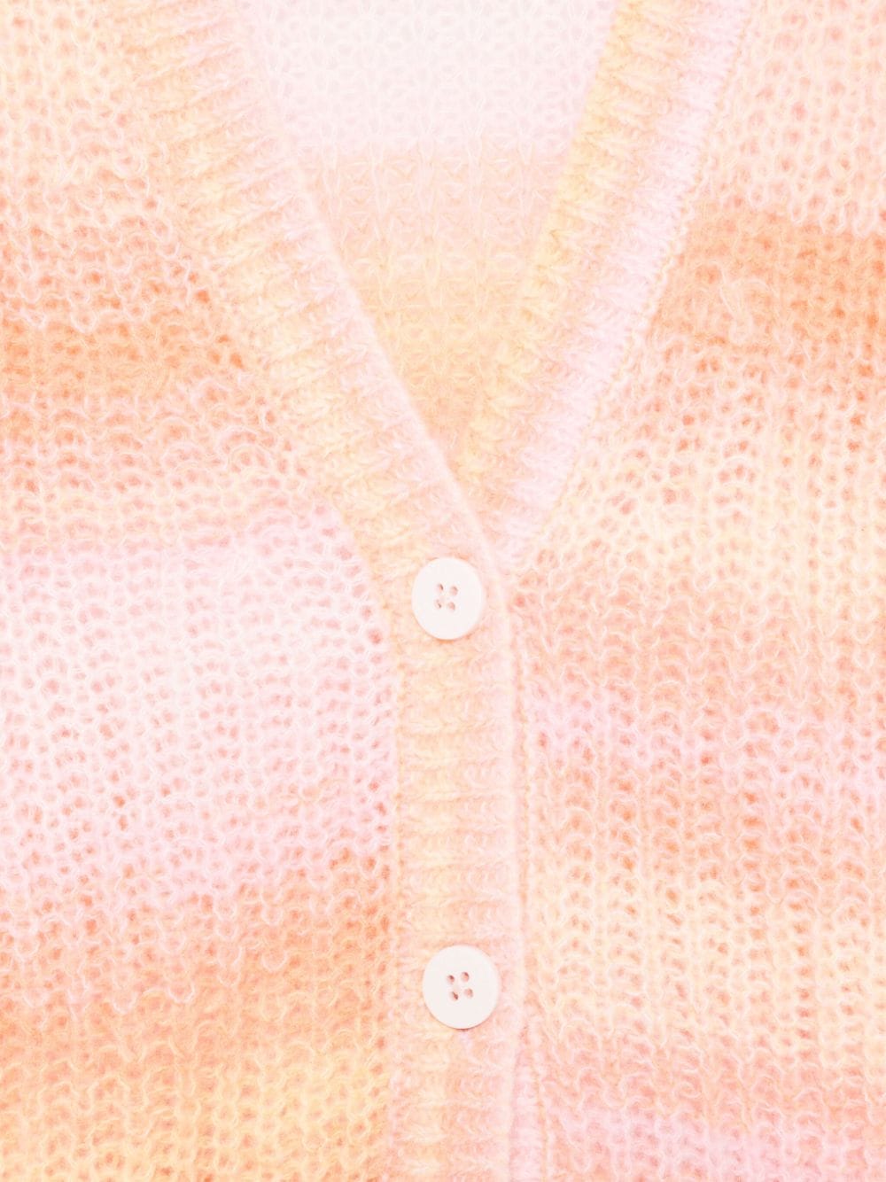 Cardigan a righe per bambina Stella McCartney Kids rosa con scollo a V - Rubino Kids