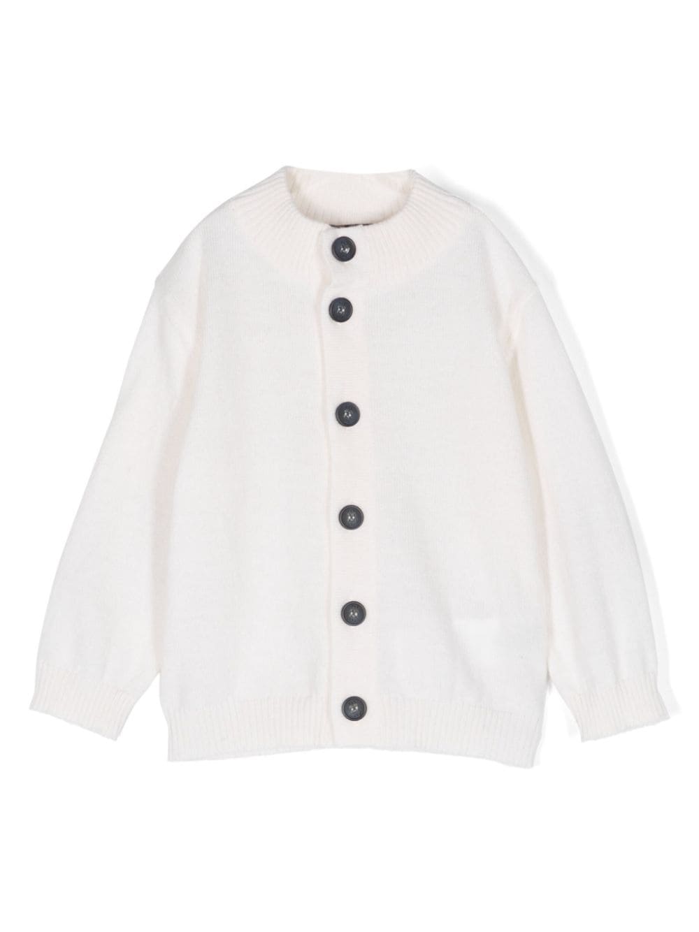 Cardigan abbottonato con toppa sul gomito - Rubino Kids