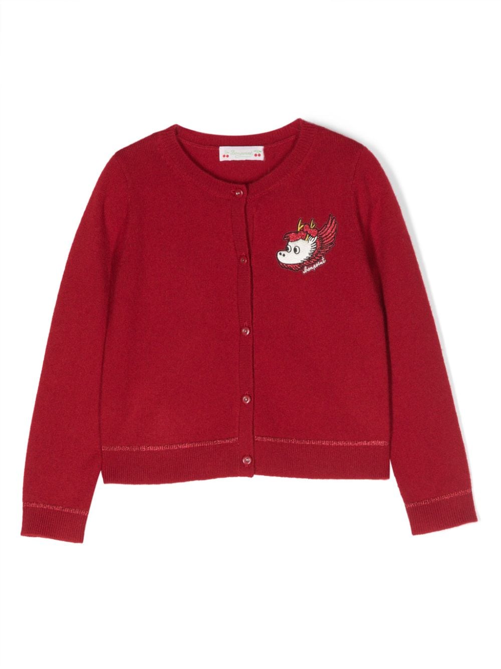 Cardigan con bottoni ricamato - Rubino Kids