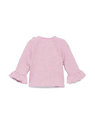 Cardigan con fiocco per neonata La Stupenderia rosa con girocollo - Rubino Kids